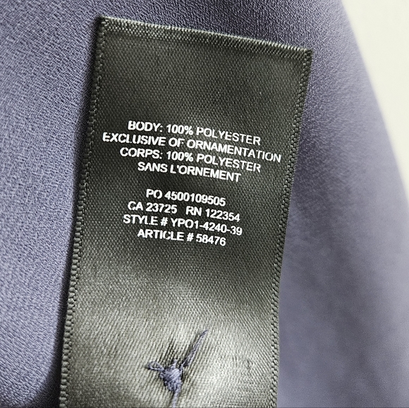 Aritzia Babaton Quincey Draped Trench Jacket Blue Small Classic Quiet Luxury - Picture 10 of 12